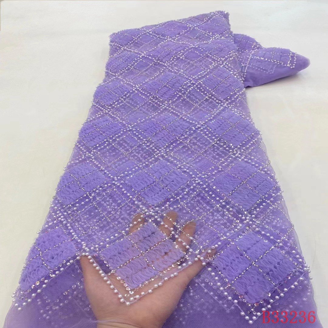 2023 beautiful tulle lace fabric with color sequin embroidery design multi-color selection