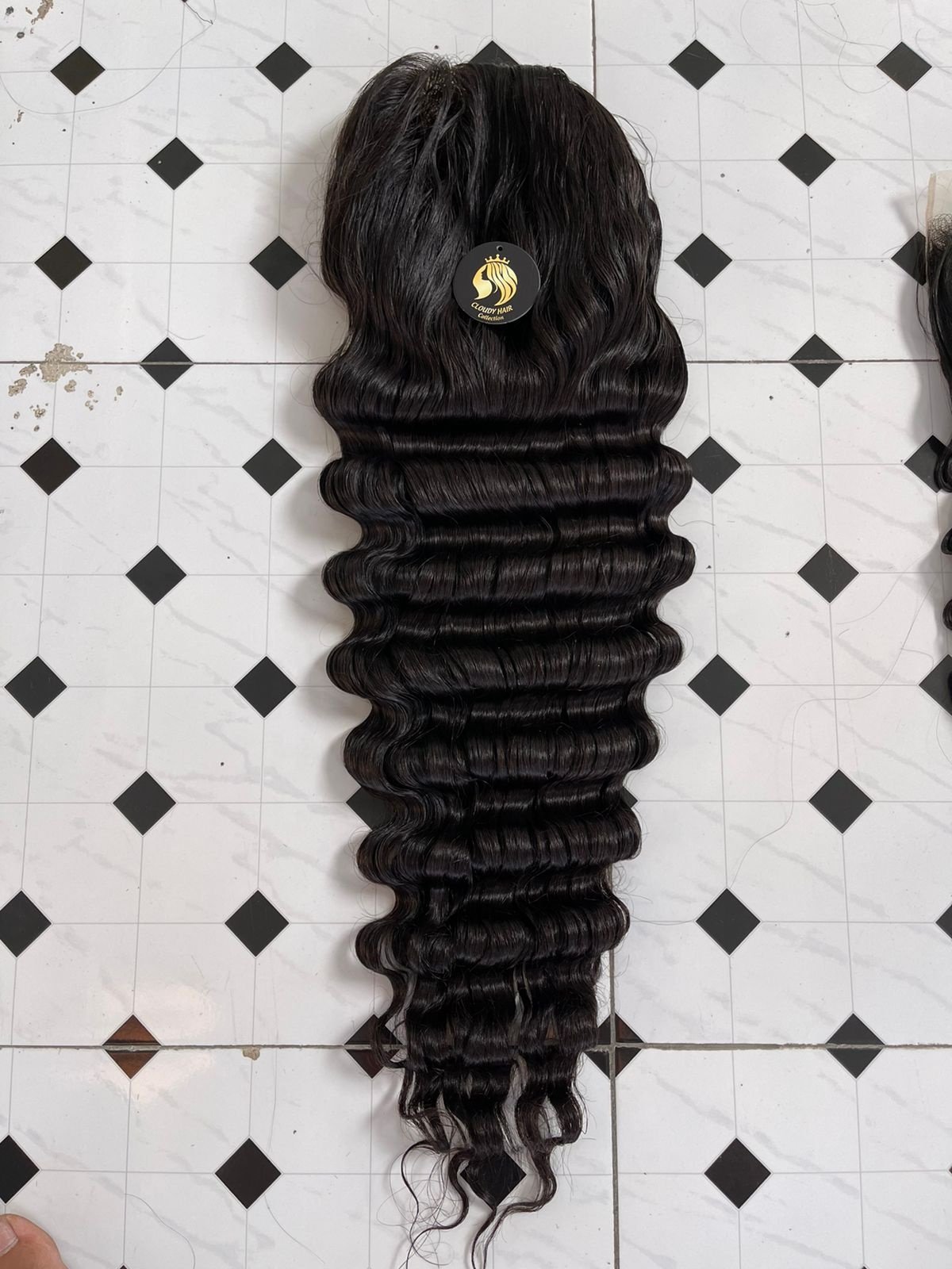 Deep Wavy Natural Straight Black Frontal Lace Wig Black Straight Front Vietnamese Supplier Real Human Hair Wholesale Pricelist