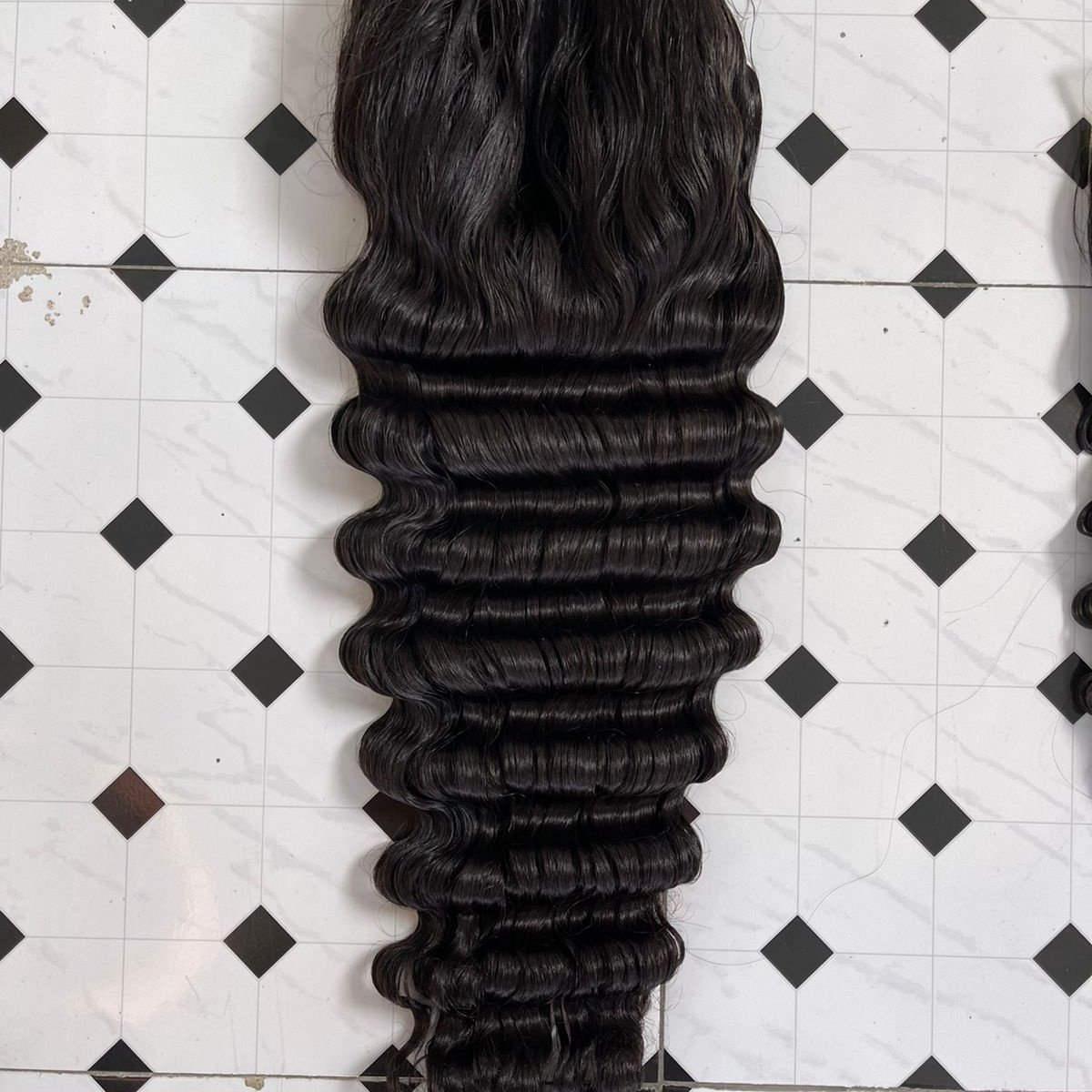 Deep Wavy Natural Straight Black Frontal Lace Wig Black Straight Front Vietnamese Supplier Real Human Hair Wholesale Pricelist