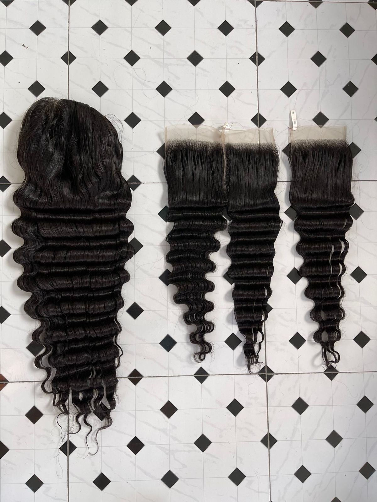 Deep Wavy Natural Straight Black Frontal Lace Wig Black Straight Front Vietnamese Supplier Real Human Hair Wholesale Pricelist