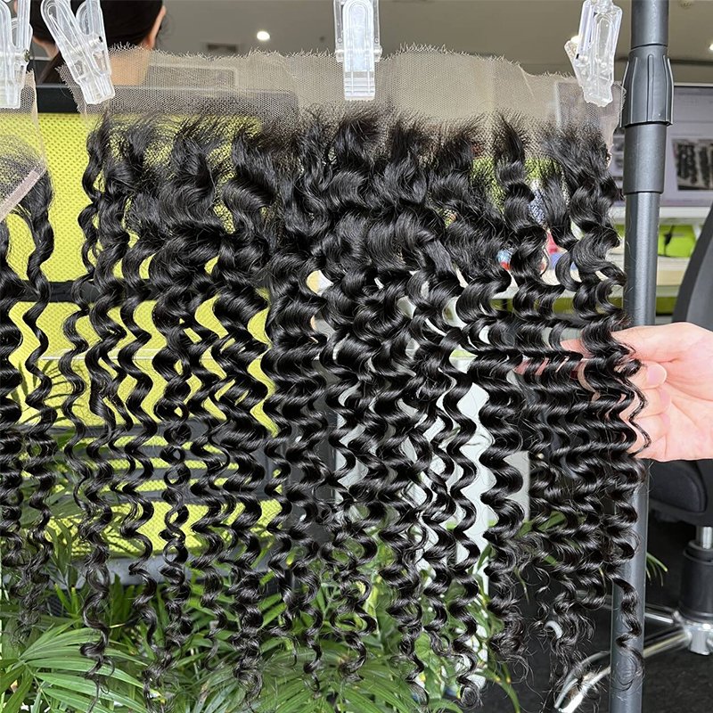 Loose Deep Wave Lace Frontal Raw Virgin Vietnamese Human Hair HD Transparent Swiss Lace Front 4x4 5x5 6x6 13x4 13x6 Lace Closure