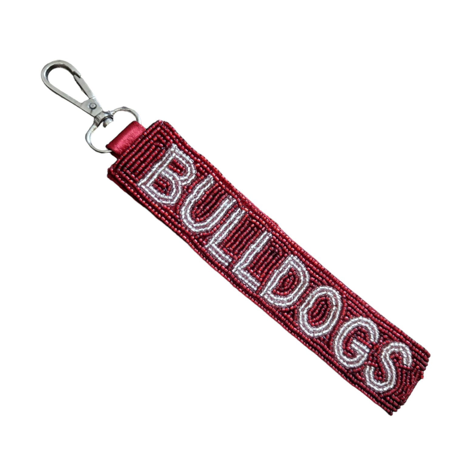 Embroidered high quality fancy designer Beaded Bulldog Keychain for at Wholesale Price for Export from India