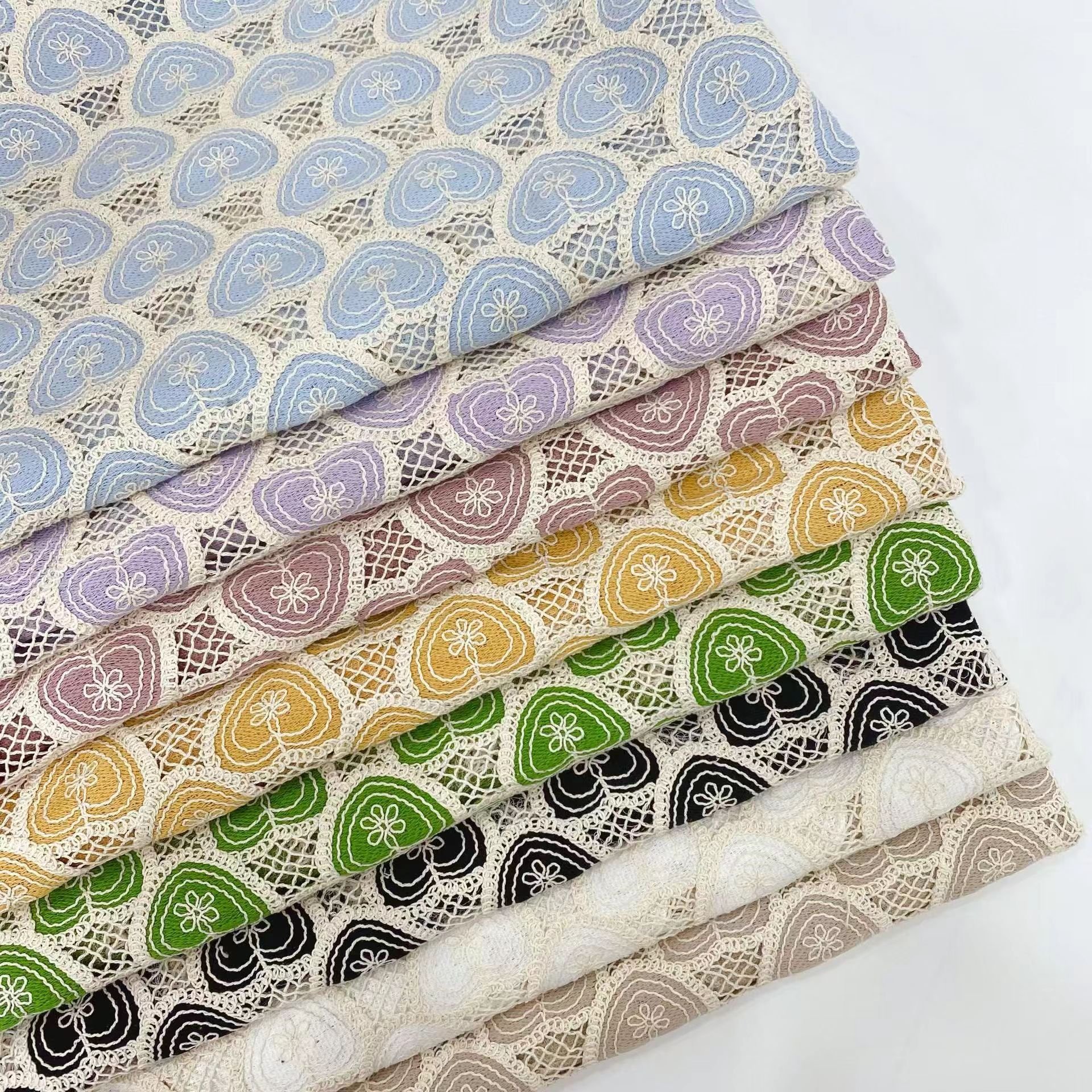 High Quality Embroidery Fabric Cord Guipure Lace African Lace Fabric For Wedding dress