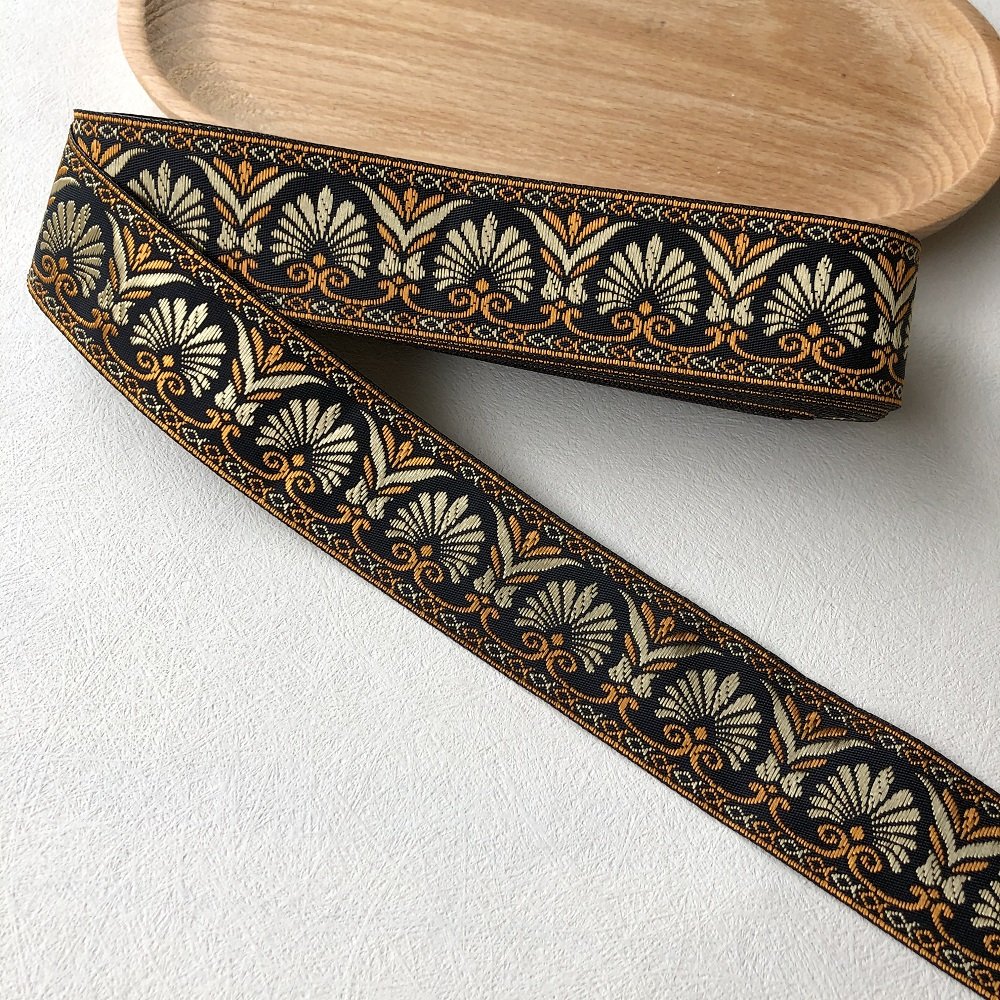 Ethnic Style Lace Jacquard Webbing Woven Tape For Garment Accessories Width 3.3 cm ST-948