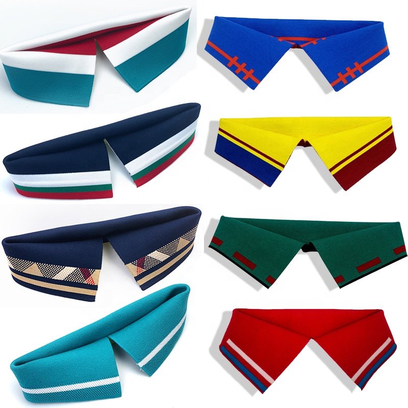 Custom factory price High Quality Knit Rib Polyester Knitting Rib Collar