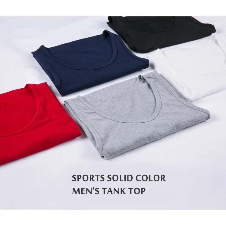 Custom Design 95% Cotton 5% Spandex Tight Tank Top Breathable Oem Slim Fit Tanks Undershirt