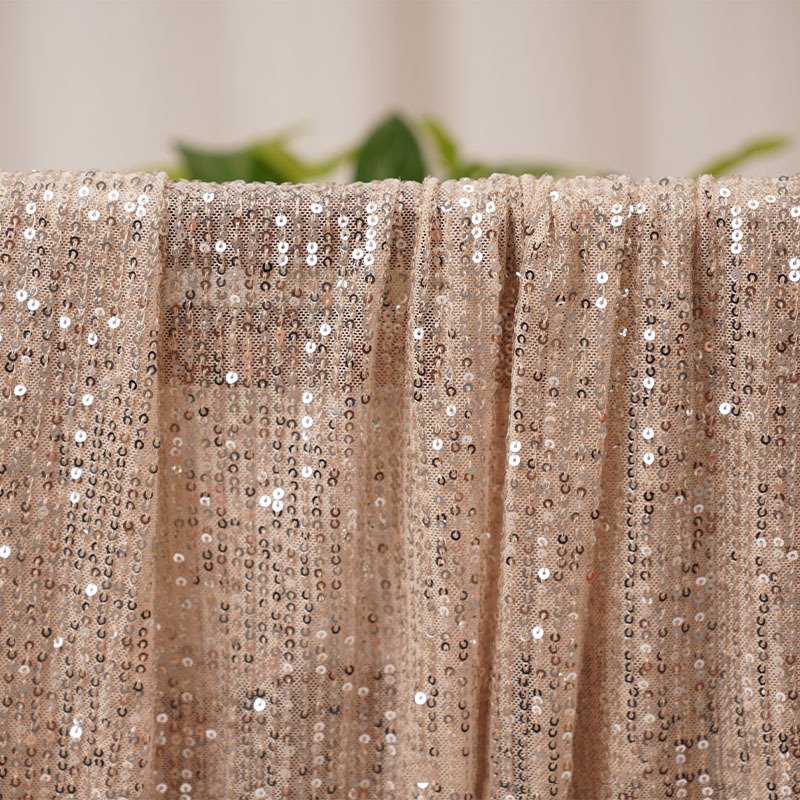 Wholesale Straight Multicolor Shiny 3mm Sequins Embroidery 4 Stretch Striped Mesh Sequin Fabric for Women Wedding Evening Dress