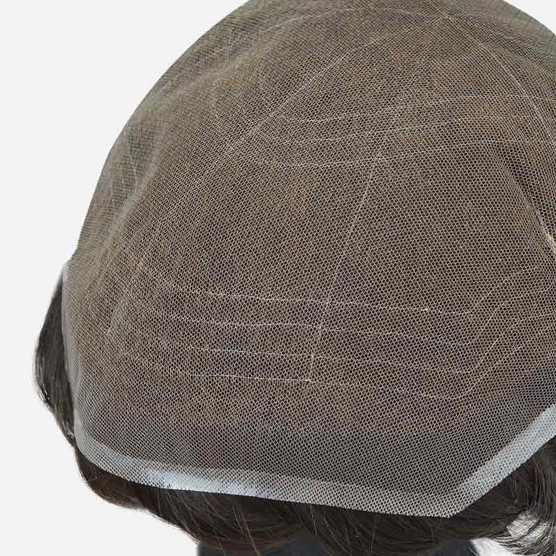 Factory Price Breathable Natural Hairline French Lace Toupee Hair Lace System Hair Lace Men 's Toupee