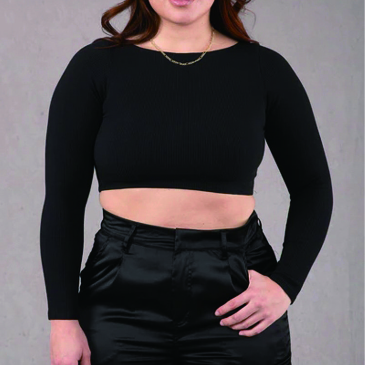 Custom Logo Women's Ribbed Knit Crop Top T-shirt Gym Wholesale Cotton Spandex Long Sleeve tops Women's long sleeve T-shirts