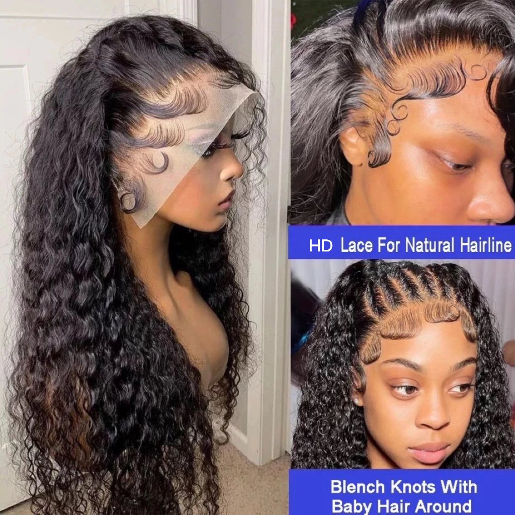 Wholesale 13x4 Transparent HD Lace Front Wig Supplier,Water Wave Virgin Lace Frontal Wig,High Quality Lace Wigs for Black Women