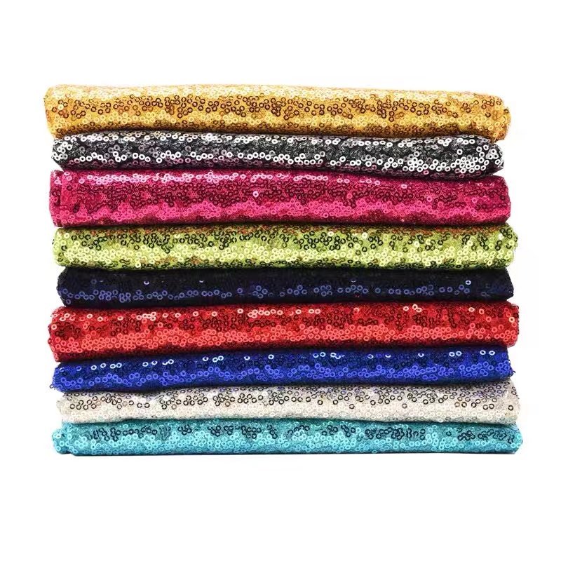 Wholesale Factory Direct Sequin Embroidery Fabrics Home Textile Gold Sequin Fabric For Costume/ Dresses