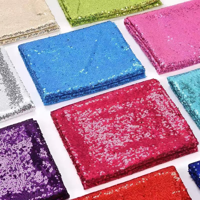 Wholesale Factory Direct Sequin Embroidery Fabrics Home Textile Gold Sequin Fabric For Costume/ Dresses