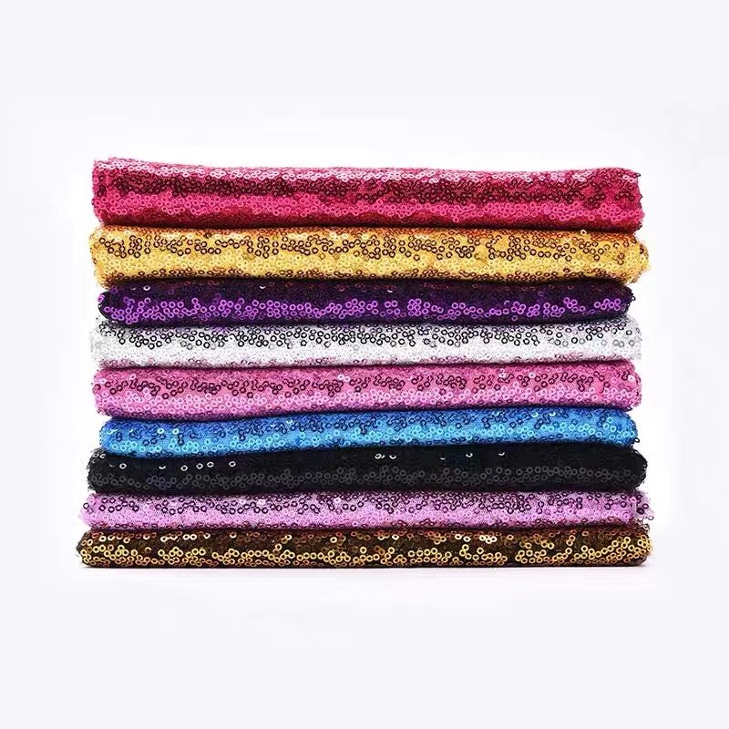 Wholesale Factory Direct Sequin Embroidery Fabrics Home Textile Gold Sequin Fabric For Costume/ Dresses