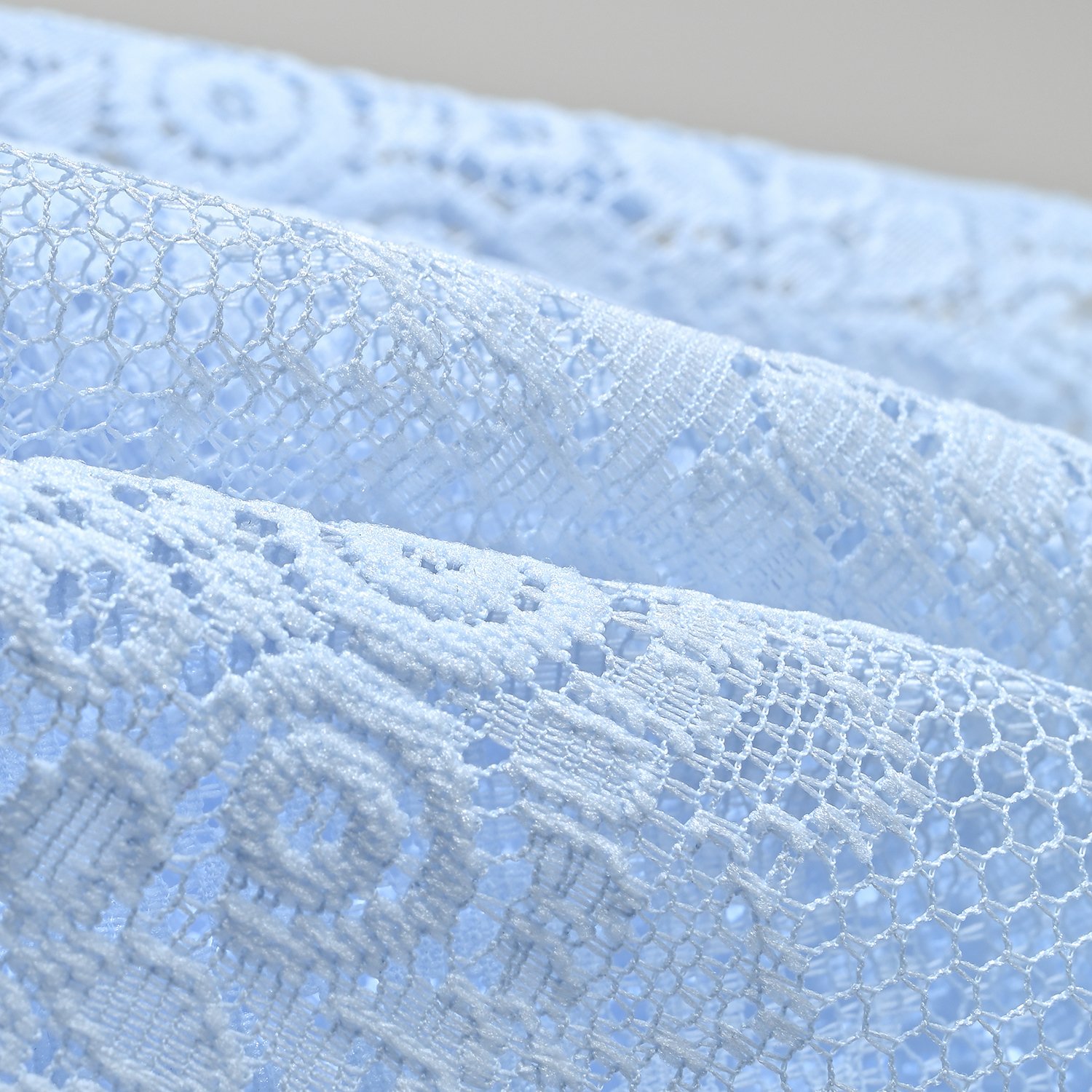 Stock Lace Multil-color 100% Polyester Jacquard Lace Fabric For Dress