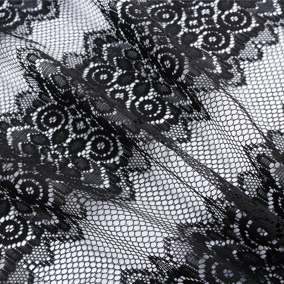 Stock Lace Multil-color 100% Polyester Jacquard Lace Fabric For Dress