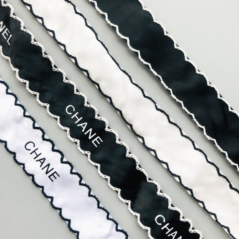 Customized Spot Printing Small Fragrance Color Bow Ribbon Shoelaces Hair Accessories Clothing Accessories Can Print Logo Ribbon