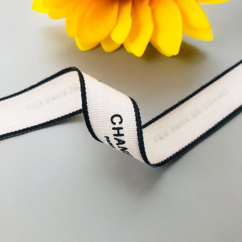 Customized Spot Printing Small Fragrance Color Bow Ribbon Shoelaces Hair Accessories Clothing Accessories Can Print Logo Ribbon