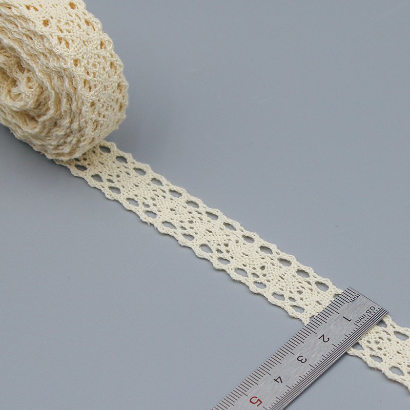 new arrival border crochet lace trim100% cotton lace border lace trim for clothing