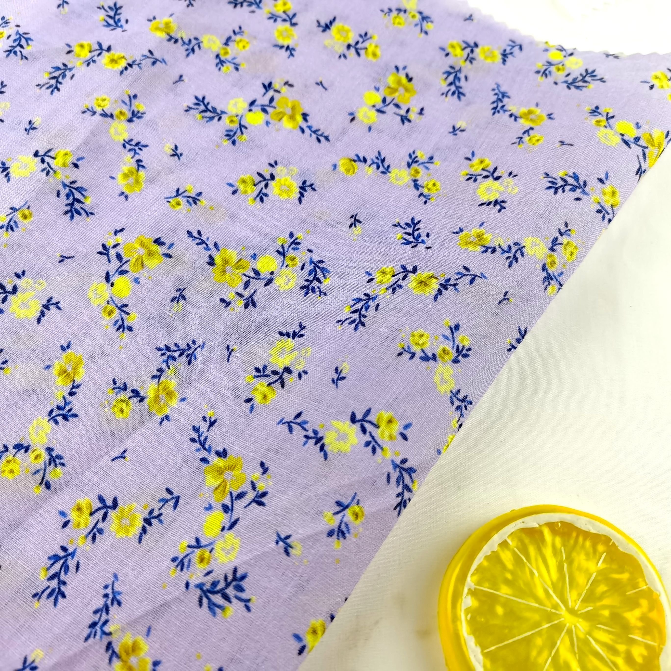 Nature fiber printed ramie fabric custom digital printing 100% ramie floral light cool soft breathable for women dresses