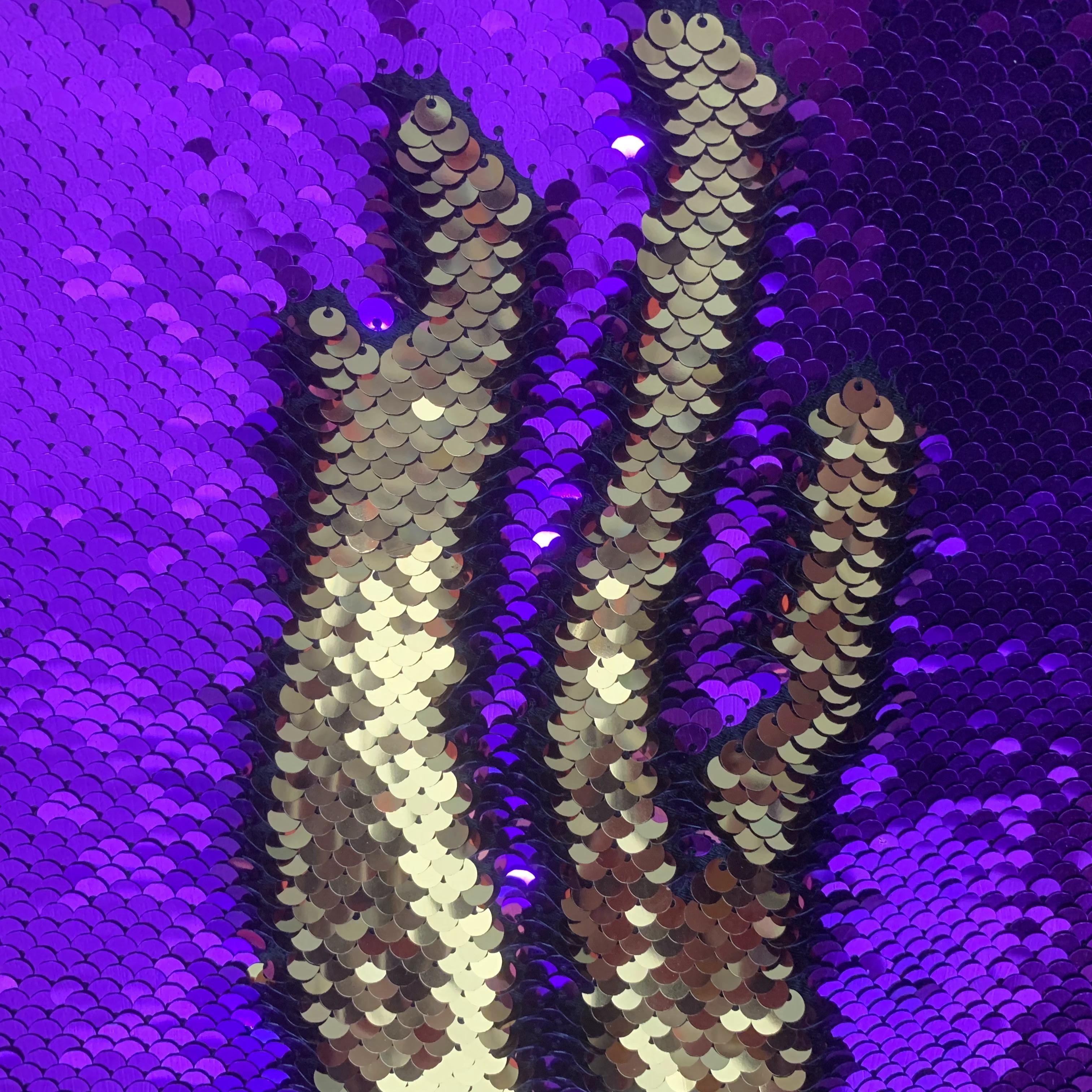 High Quality Sparkle 5mm Sequin Fabric Double Side Flip Sequin Fabric 100% Polyester Embroidery Sequin Fabric
