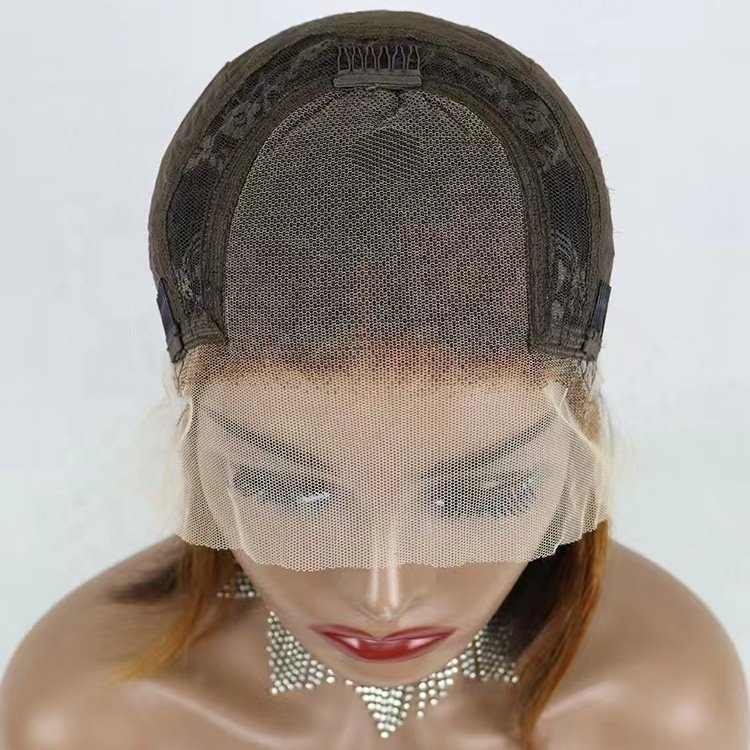 12inch Lace Frontal Wig 13x4 Lace Front Human Hair Wigs Transparent for black straight wigs