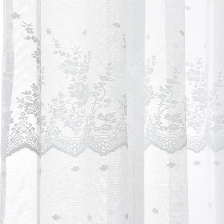 High-Grade Home Decor Sheer Embroidery Curtain Fabric Ready Stock from China Factory Supply