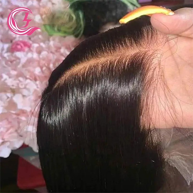 Cljhair Cheap Glueless Transparent Hd Pre Cut Wig Natural Brazilian Straight 100% Human Hair Lace Frontal Wigs For Black Women