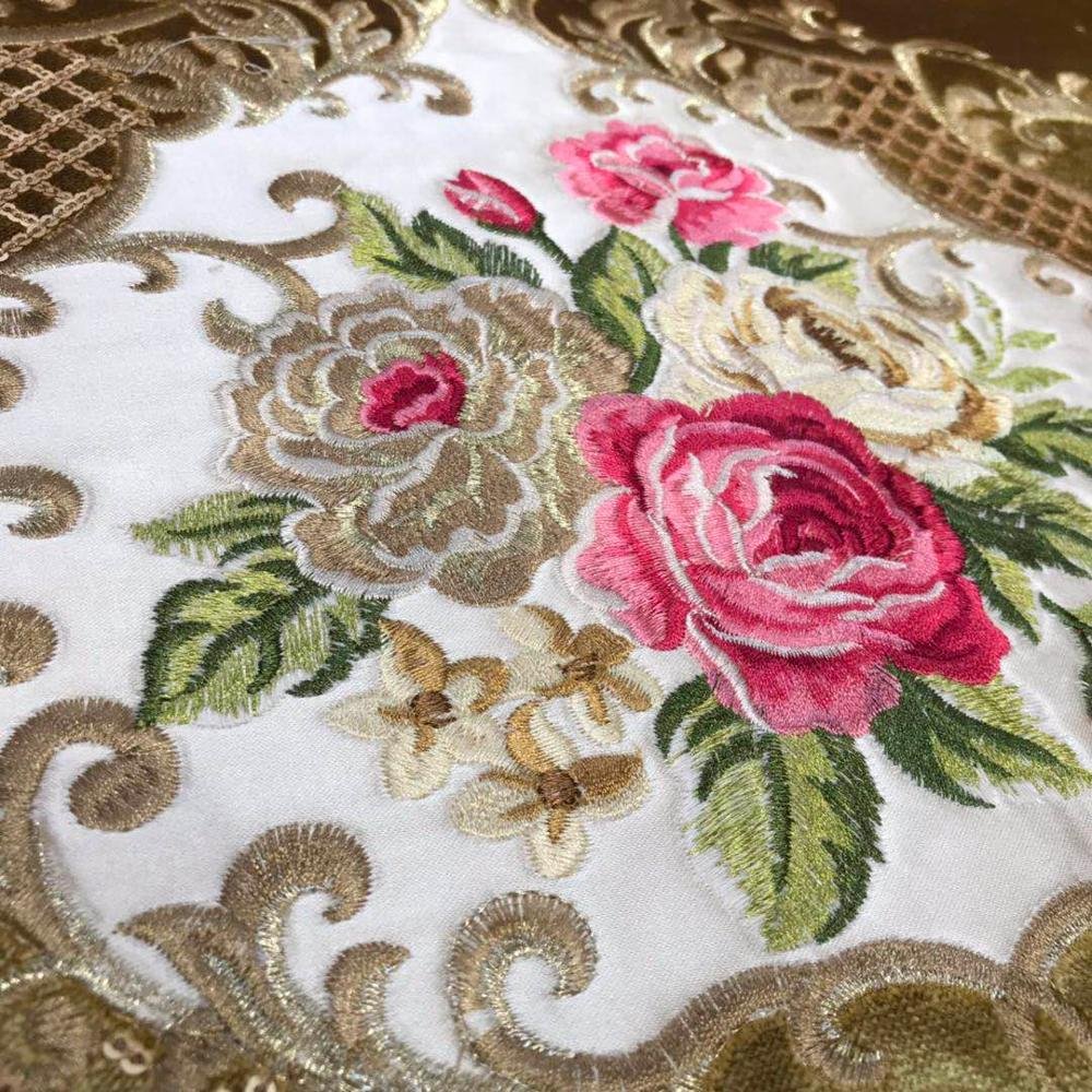 Morocco Sofa Embroidery Sofa Velour Fabric Professional Factory High Quality Luxurious Moroccan Style Velvet 100% Polyester 300T