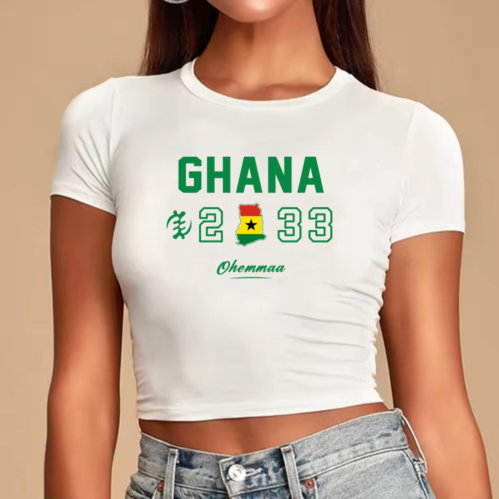 Custom Baby Tee Cropped Ladies Graphic T Shirts Plain Summer Cotton Tight Slim Fit T Shirt Top Crop Top Mujer Sexy For Women