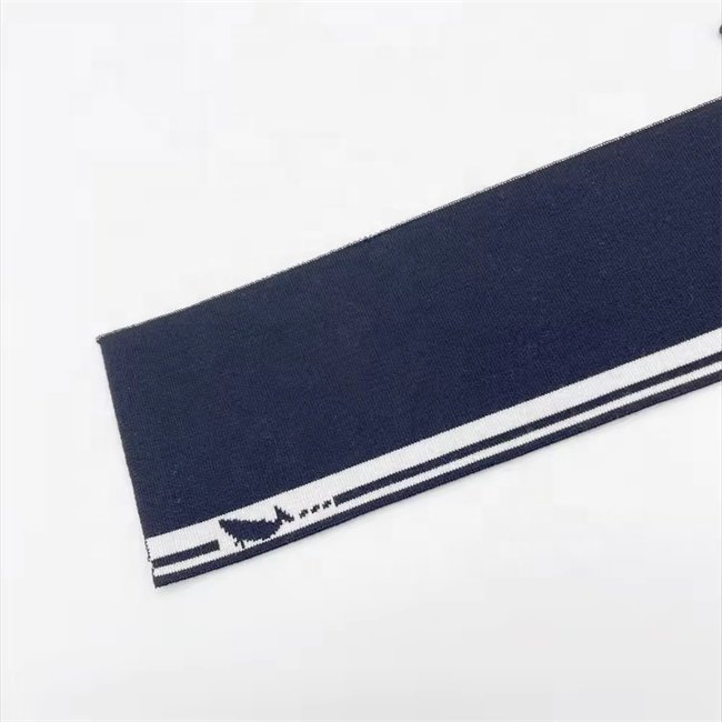 Custom Eco-friendly cotton jacquard ribbing collar be used for fashion clothing accessory