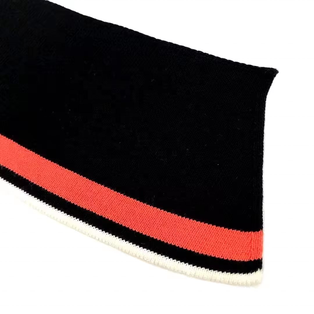 1*1 Jacquard Stretch Stripe ribbing knit Cuffs Cotton rib knit collar band