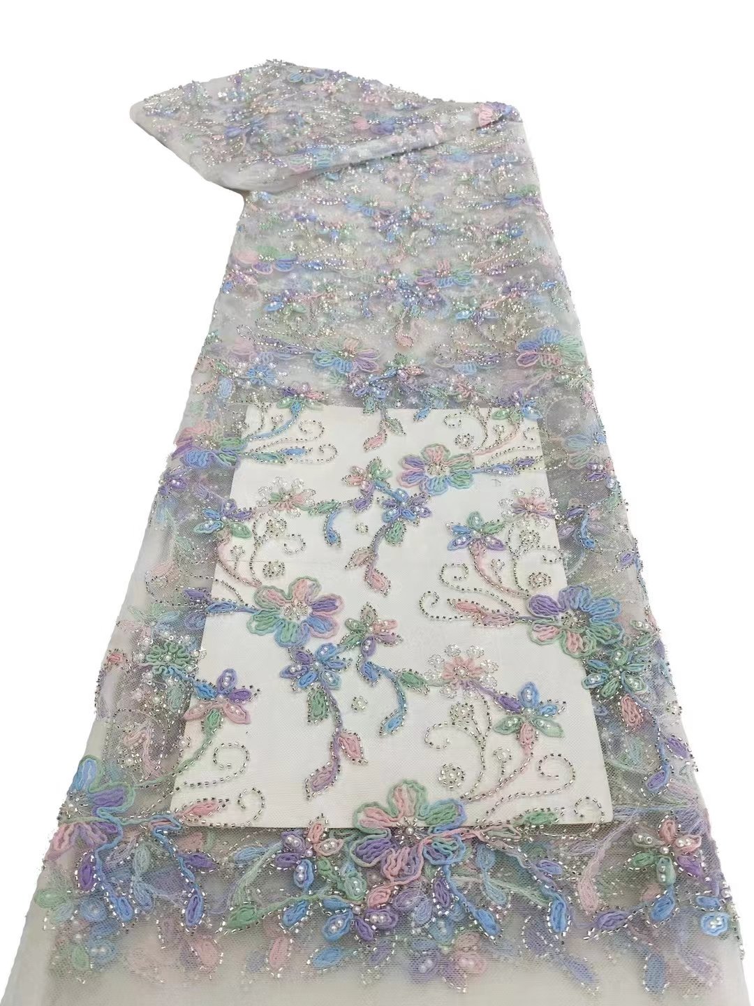 Good Price New Product New Sequin Lace Embroidery Fabric For Dress Beaded Lace Fabric Luxury