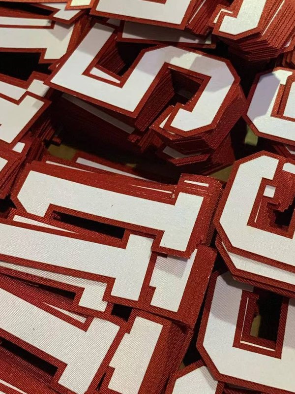 Popular Solid 100% Polyester Tackle Twill fabric for Embroidery Patch by laser cut screen print for sport wear