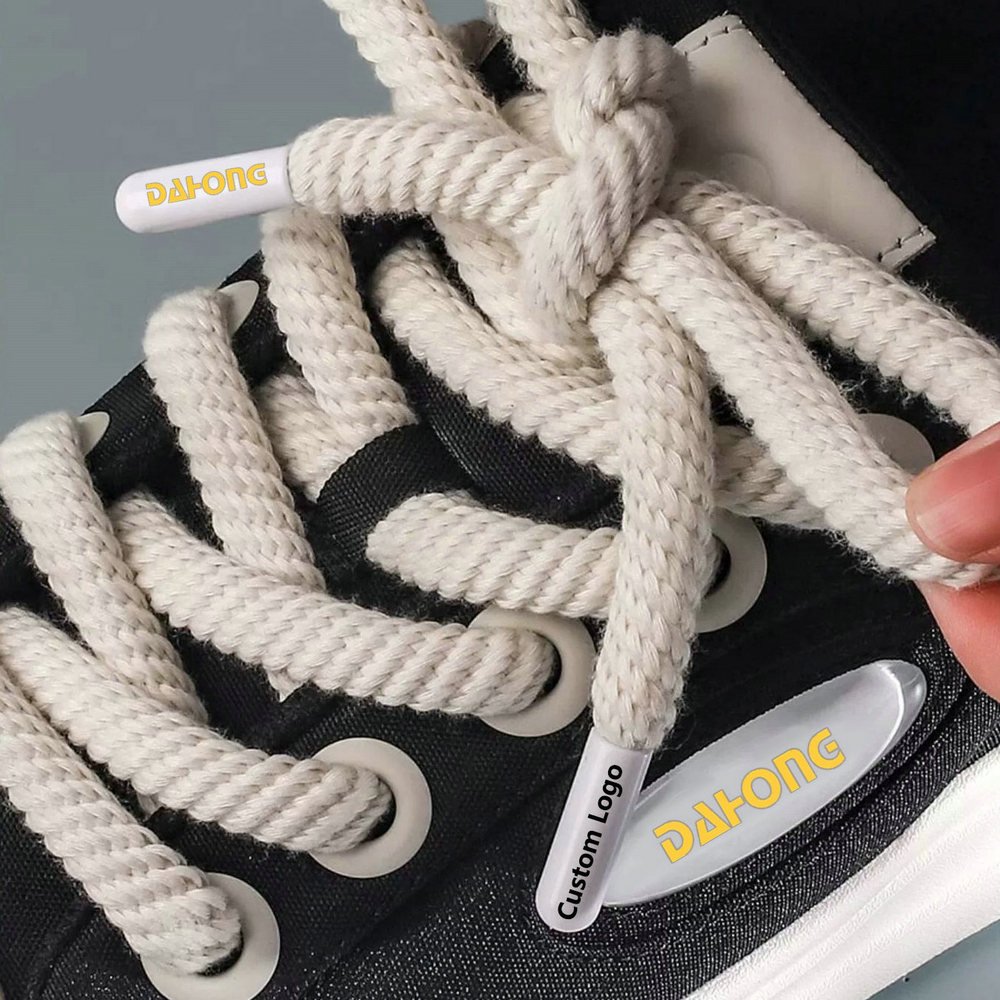 10mm Thick Spiral Round Chunky Shoelaces Replacement Laces Strings Fat Rope Shoe Laces For AF1 Sneakers