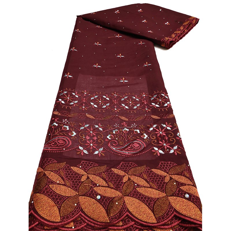 NI.AI New Design Swiss Voile Lace Fabric African Embroidery Cotton Fabrics Nigerian Lace for Evening Dress