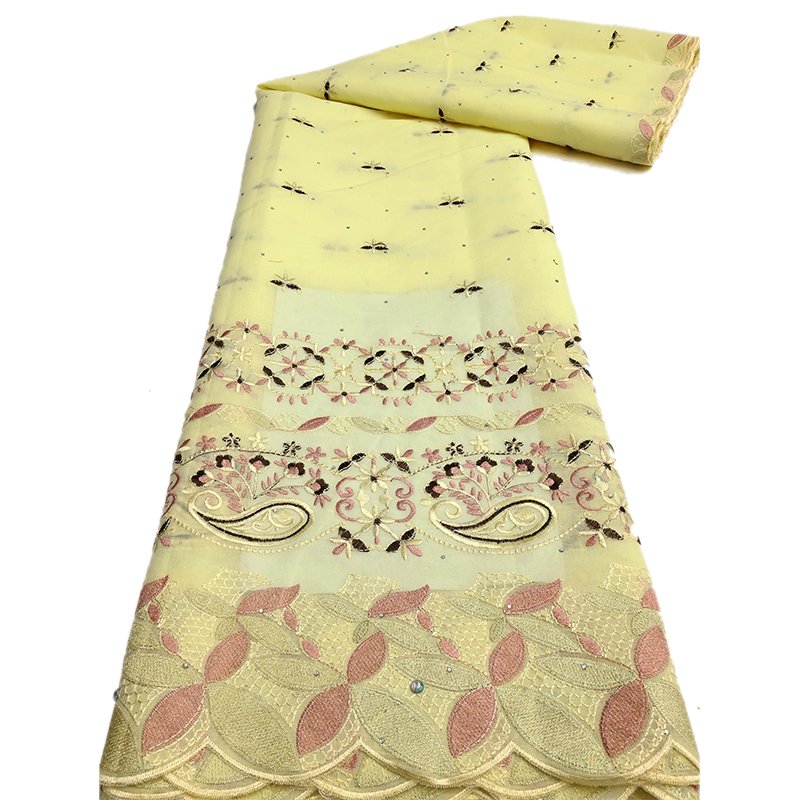 NI.AI New Design Swiss Voile Lace Fabric African Embroidery Cotton Fabrics Nigerian Lace for Evening Dress