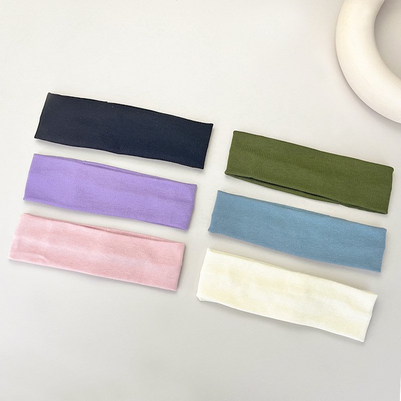 Classic Elastic Cotton HairBand Fashion Headbands For Women Men Running Fitness Yoga Hair Bands Stretch Makeup Hair Accessories