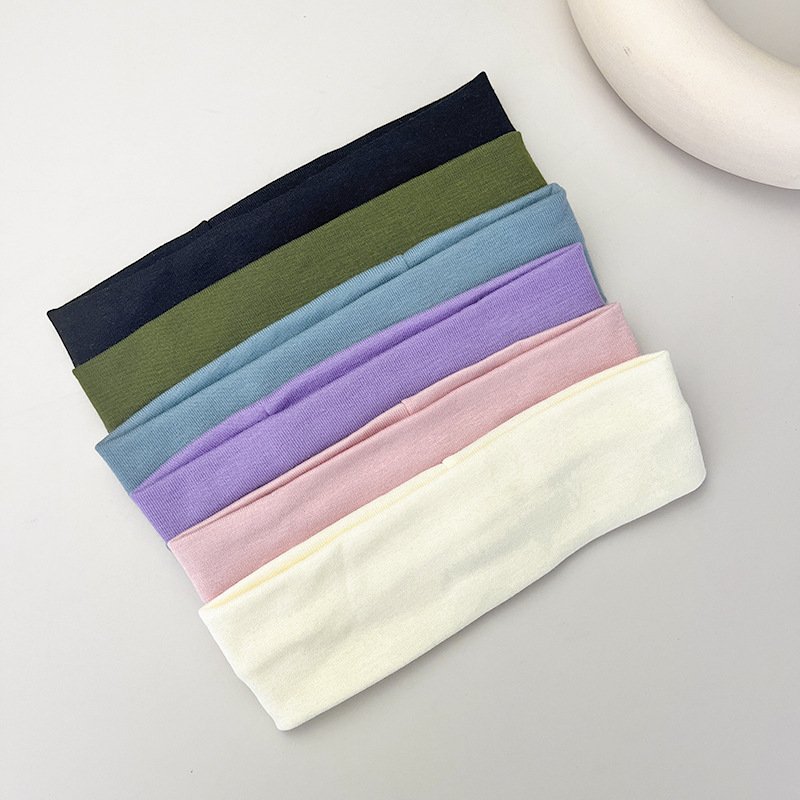 Classic Elastic Cotton HairBand Fashion Headbands For Women Men Running Fitness Yoga Hair Bands Stretch Makeup Hair Accessories
