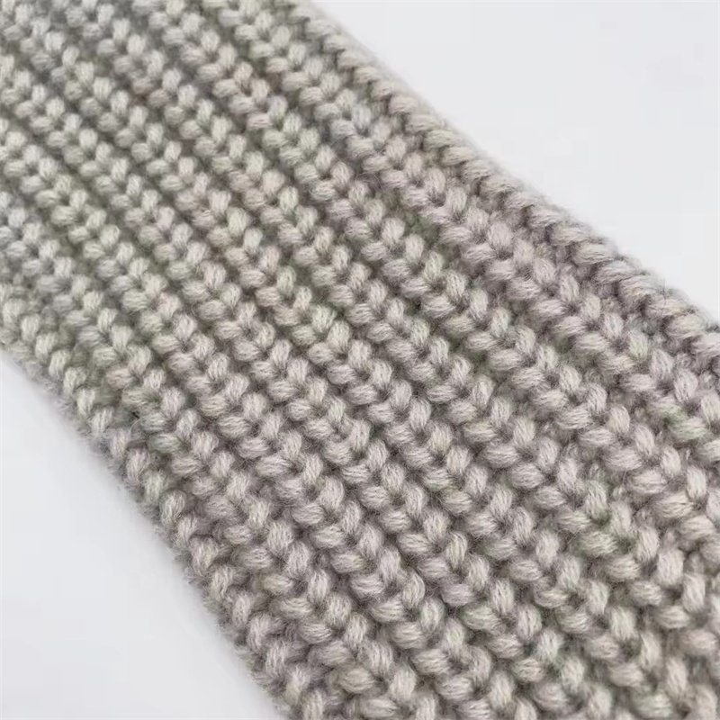 Custom solid color Eco-friendly wool ribbing knit cuff, seamless rib cuffs