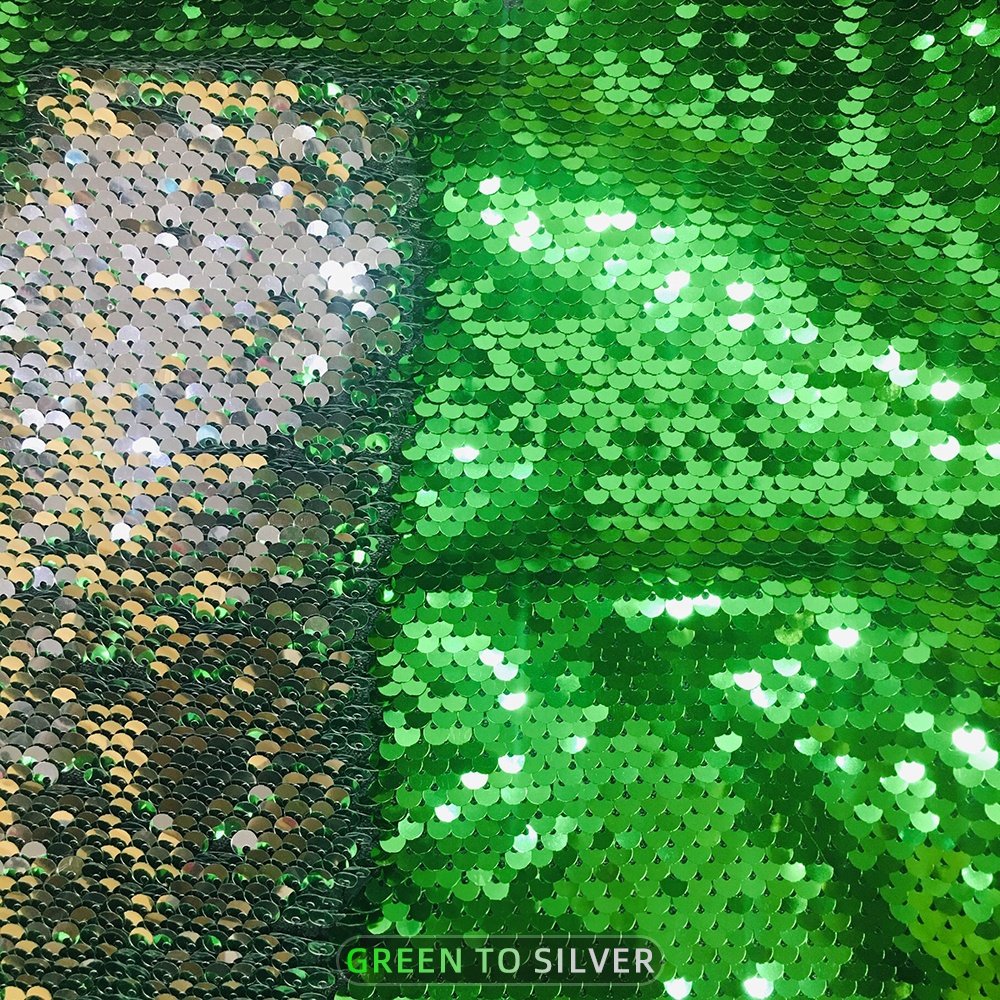 Shiny Colorful 5mm Reversible Sequin fabric Double Sided Fish Scale All Colors In Stock Wall Decor Fabric