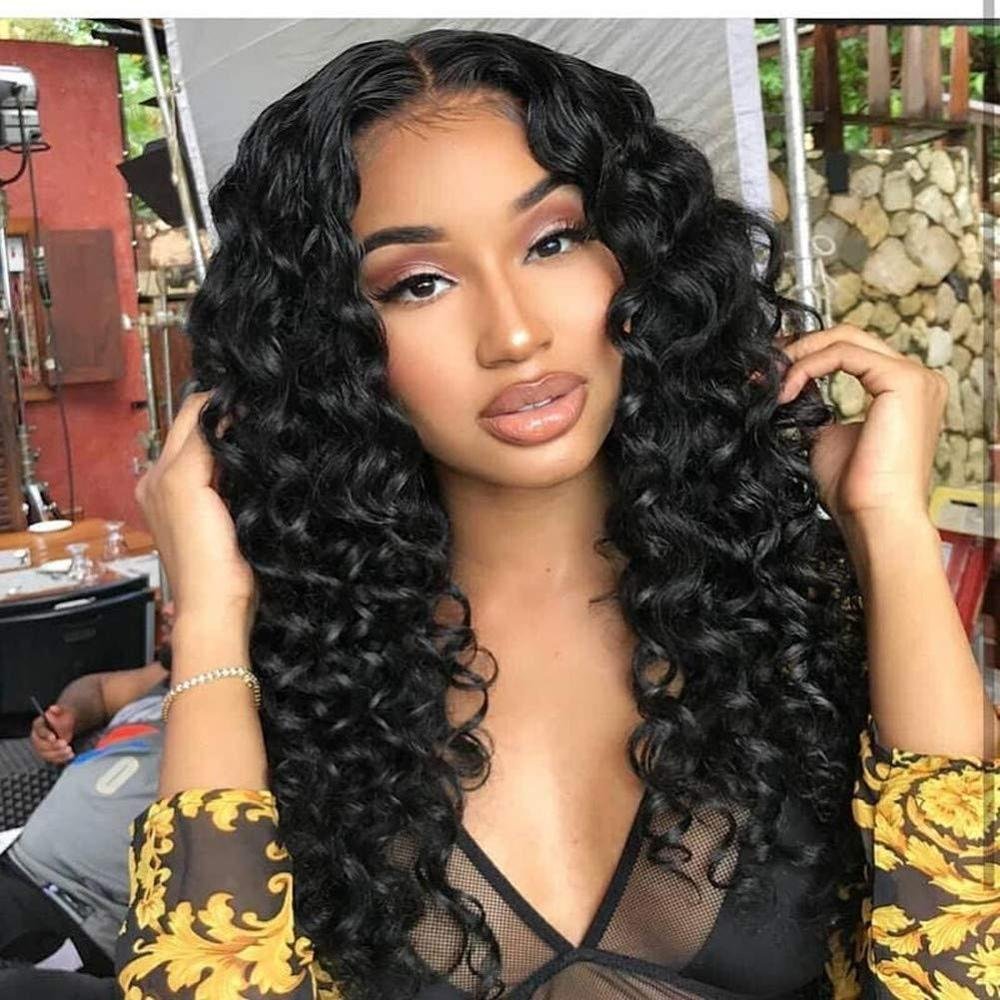 360 Lace Wigs Loose Wave Brazilian Hair Pre Plucked With Bleached Knots For Black Woman Long Wavy Glueless