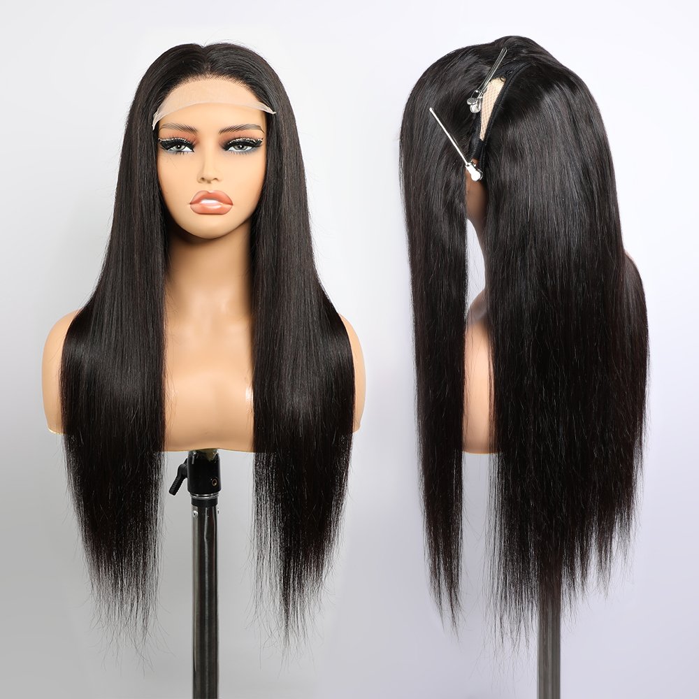 New Fashion Zipper Wig 13*4 Transparent HD Lace Front Glueless Human Hair Wig Raw Vietnamese Burmese Brazilian Indian Wig