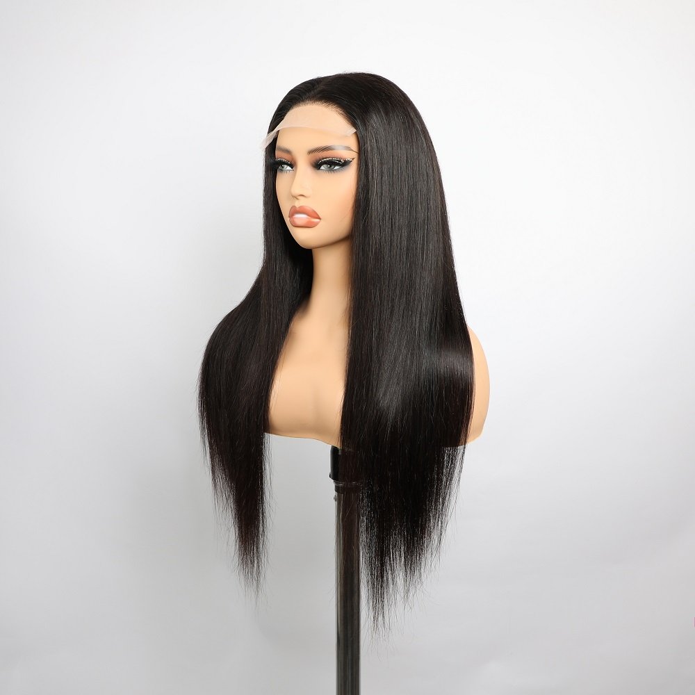 New Fashion Zipper Wig 13*4 Transparent HD Lace Front Glueless Human Hair Wig Raw Vietnamese Burmese Brazilian Indian Wig