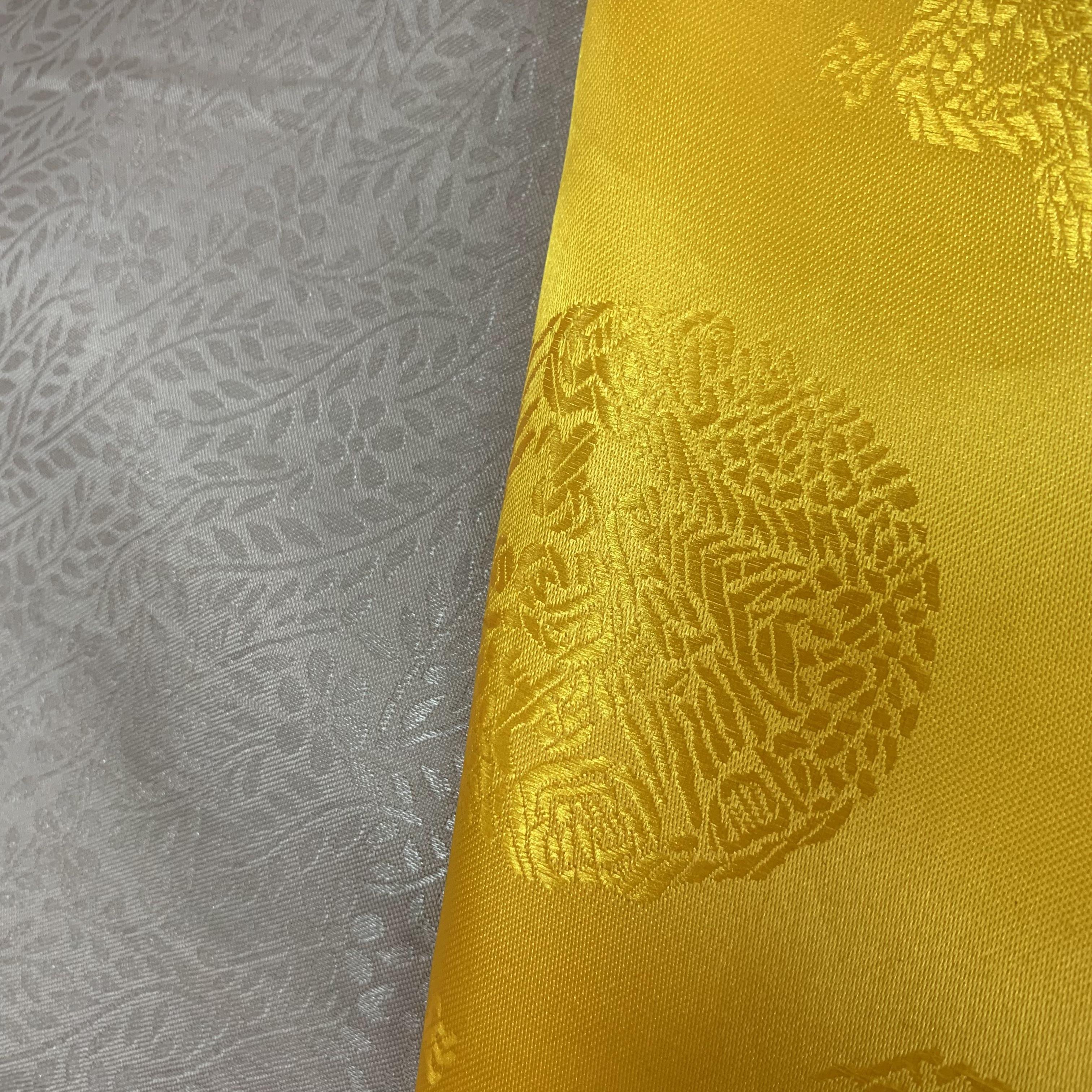 Heavy industry embossed embroidery jacquard clothing fabric retro light luxury cheongsam yarn-dyed fashion brocade silk fabric