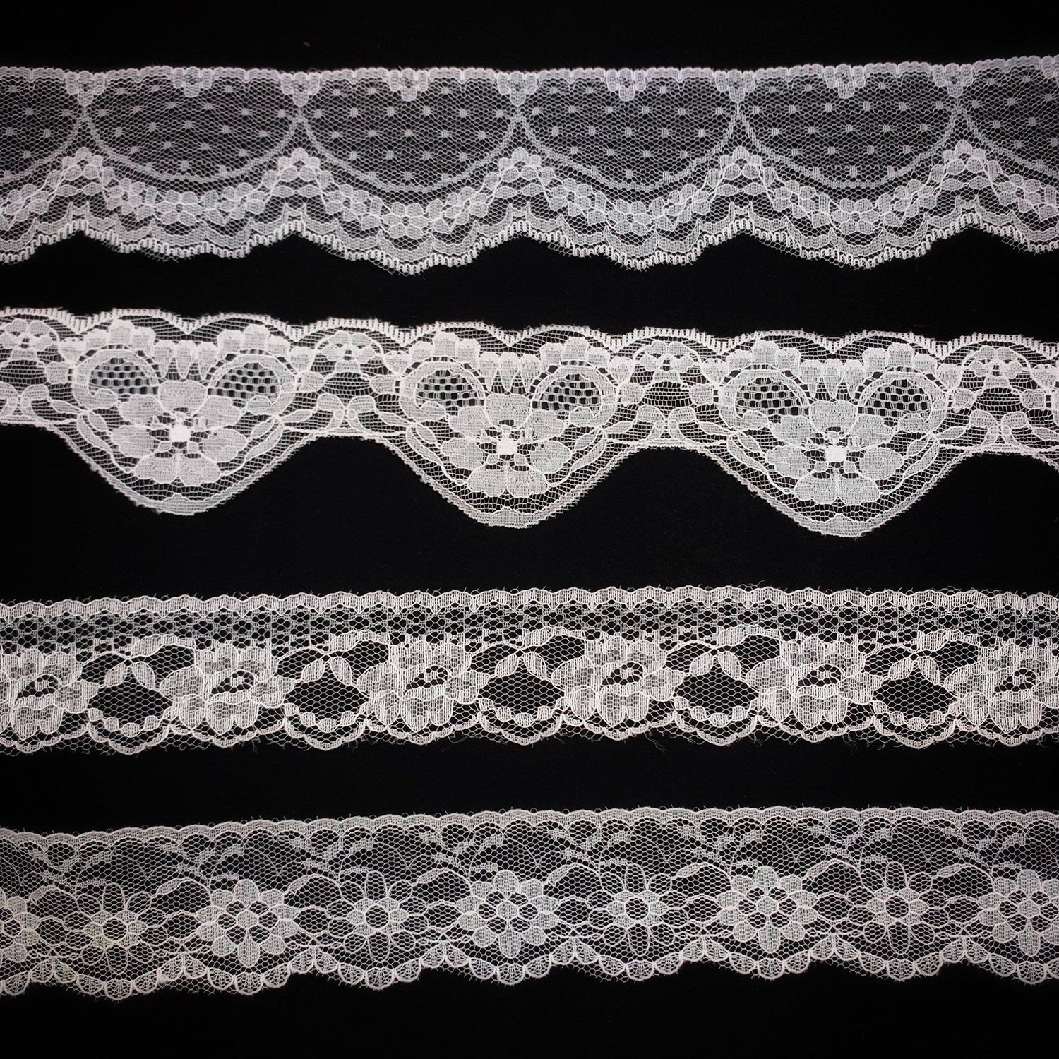 Wholesale White Renda No Elastic Lingerie Stretch Spandex Nylon Lace For Garment