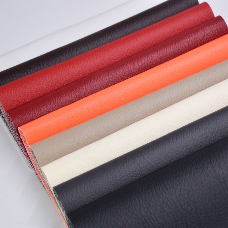 Vietnam Wholesale embroidery fabric custom car seat upholstery printed pvc artificial faux leather fabrics for car seats