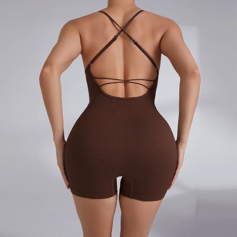 Custom Slim Fit Fitness Ribbed Yoga Wear Breathable Seamless Gym Yoga Sets