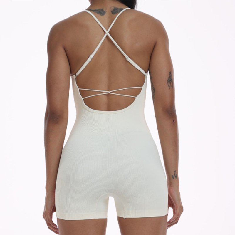 Custom Slim Fit Fitness Ribbed Yoga Wear Breathable Seamless Gym Yoga Sets