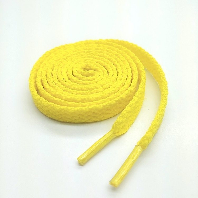 flat shoelace 1 cm polyester wholesale shoe laces