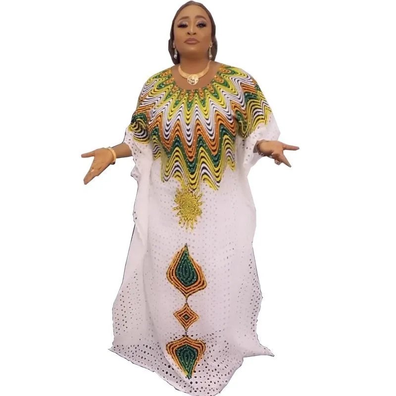 2023 African Lace Dresses Plus Size Boubou for Women Abaya Traditional Ankara Wedding African Dresses Women Maxi Dress